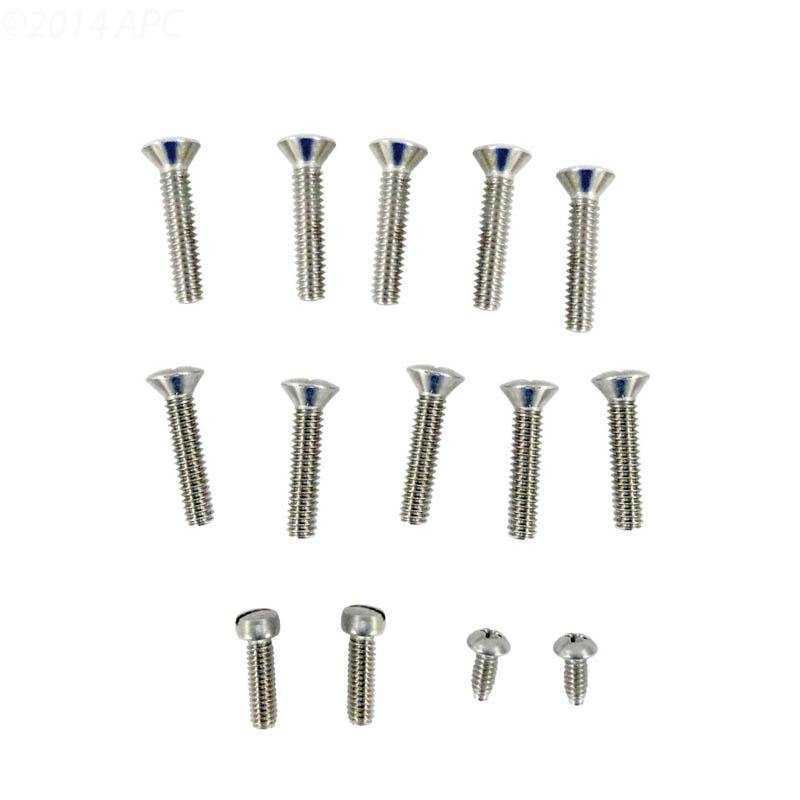 Pentair, 1-1/4" Screw kit, standard 10 hole, w/o double gasket