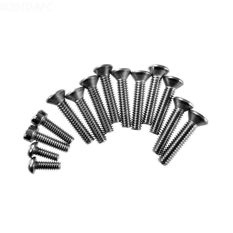 Pentair, 1" Screw kit, standard 10 hole, w/double gasket