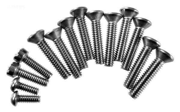 Pentair, 1" Screw kit, standard 10 hole, w/double gasket