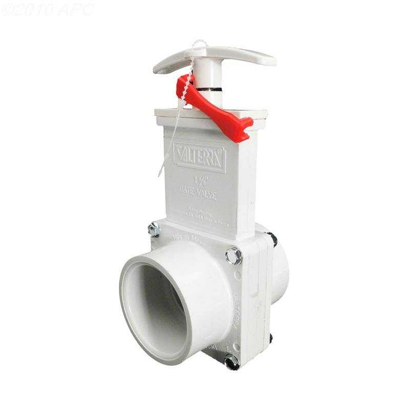 Valterra, 1.5" SKT PVC GATE VALVE 3 PIECE