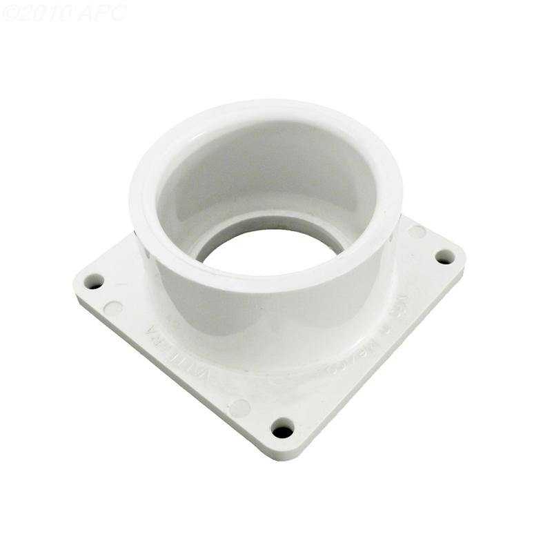 Valterra, 1.5" Skt Pvc Valve Flange White