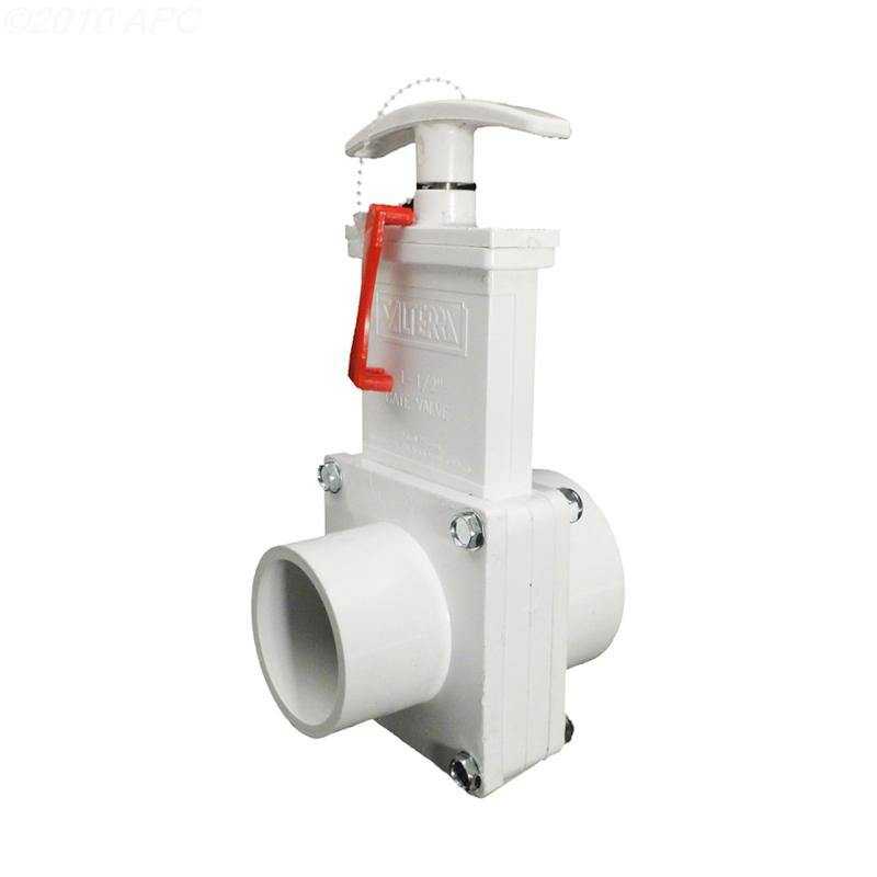 Valterra, 1.5" Skt X Spigot Pvc Gate Valve