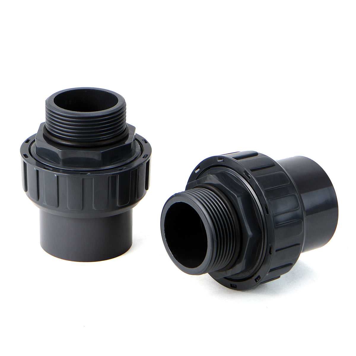 XtremepowerUS, 2 Union Plumbing Joints 1.5" NPT x 1.5" Swimming Pool Spa Pump Slip Fitting CPVC