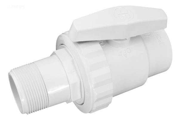 Hayward, 2 way ball valve, ABS, 1.5" FPT x 1.5" MPT, white