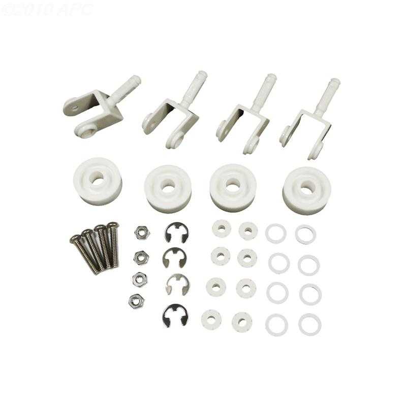 Pentair, #250 Replacement kit, 4 each, #174 wheels, #263 casters, #264 axle assembly, #267 clips