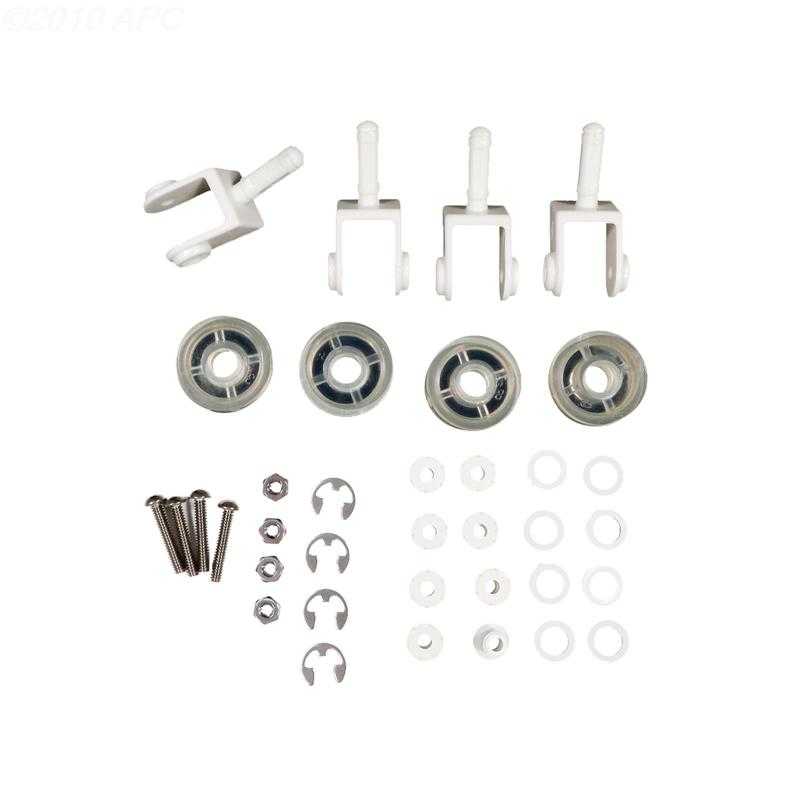 Pentair, #250 Replacement kit, 4 each, #177 wheels, #263 casters, #264 axle assembly, #267 clips