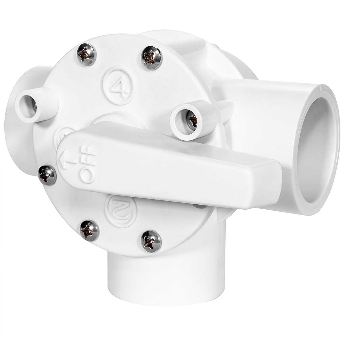 XtremepowerUS, 3-Way Diverter Valve 1.5" inch (Slip) PVC Control Water Flow Spa Swimming Pool