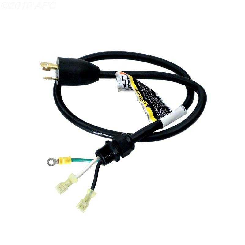 Pentair, 3' cord w/twist lock plug