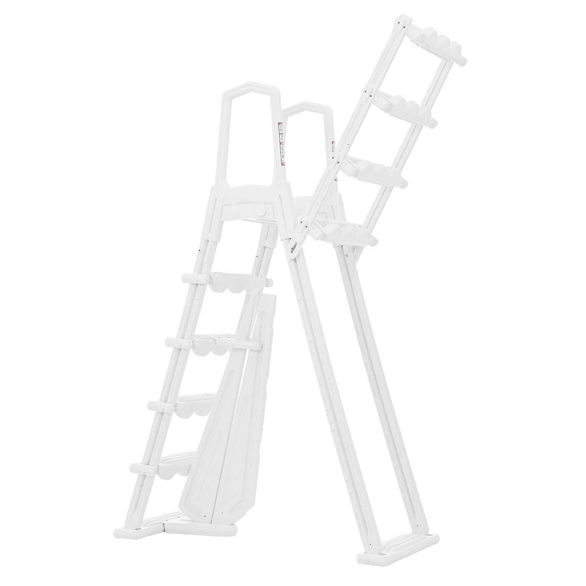 XtremepowerUS, Above Ground Swimming Pool Ladder Heavy Duty Step System Entry non slippery