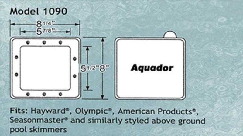 Aquador, Aquador Winter Skimmer Plate Kit - Standard Skimmers