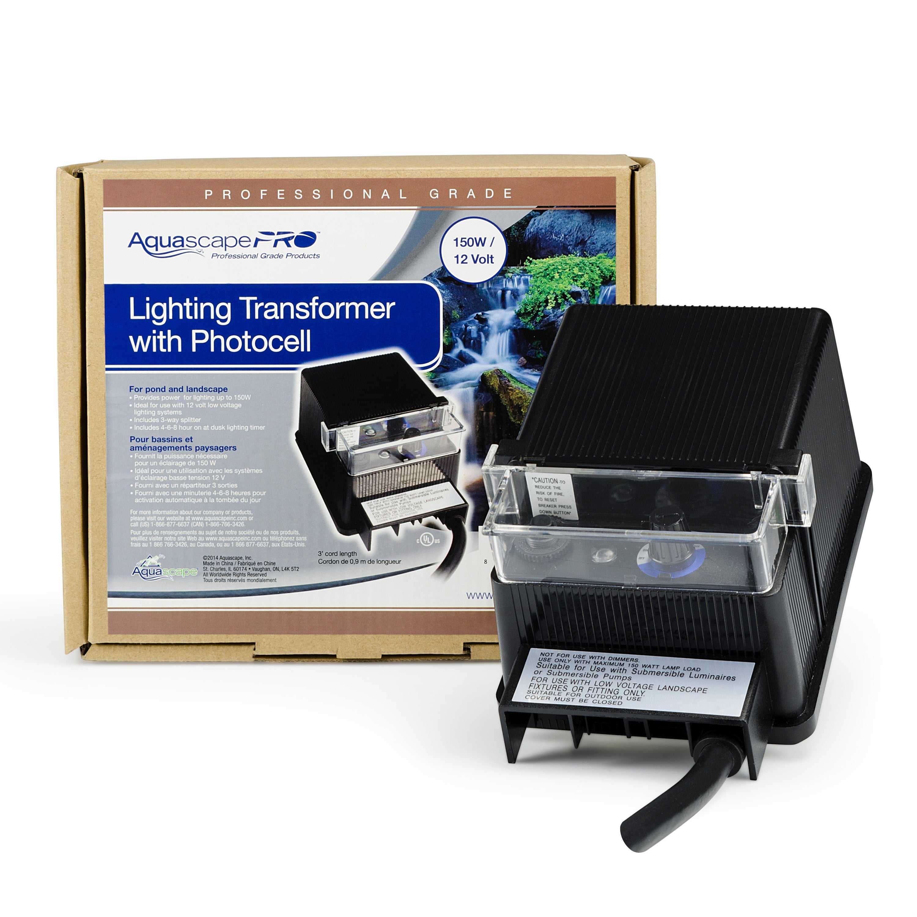 Aquascape, Aquascape 150-Watt Low Voltage Transformer with Photocell