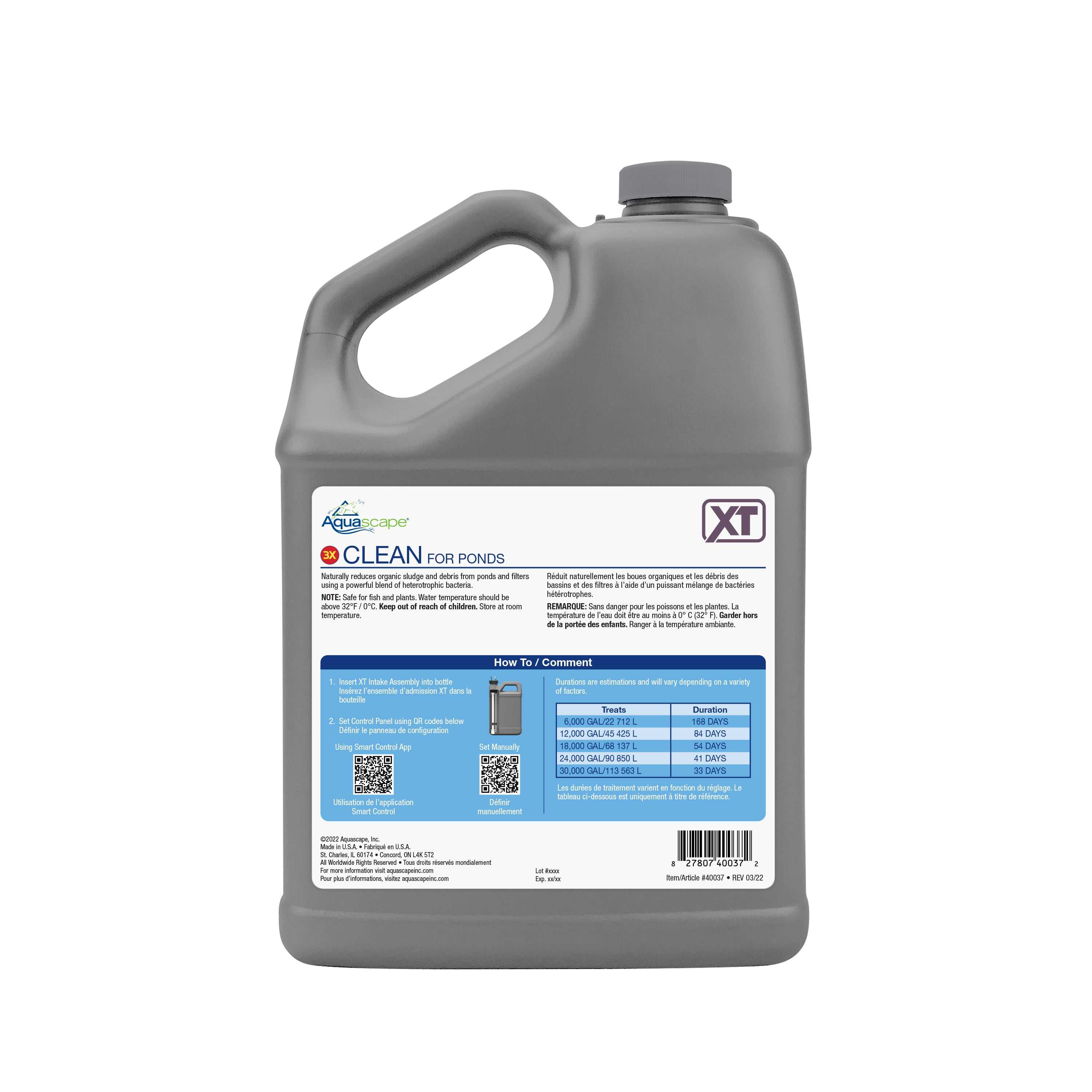 Aquascape, Aquascape 3X Clean for Ponds XT - 1 Gal