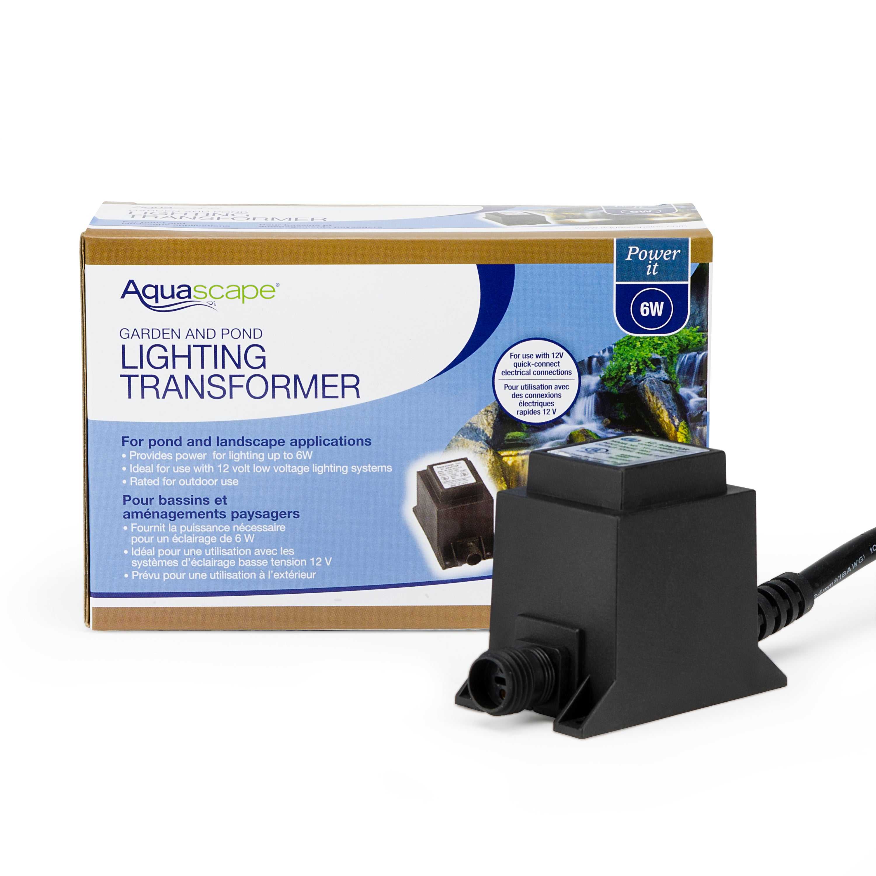 Aquascape, Aquascape 6-Watt Low Voltage Quick-Connect Transformer