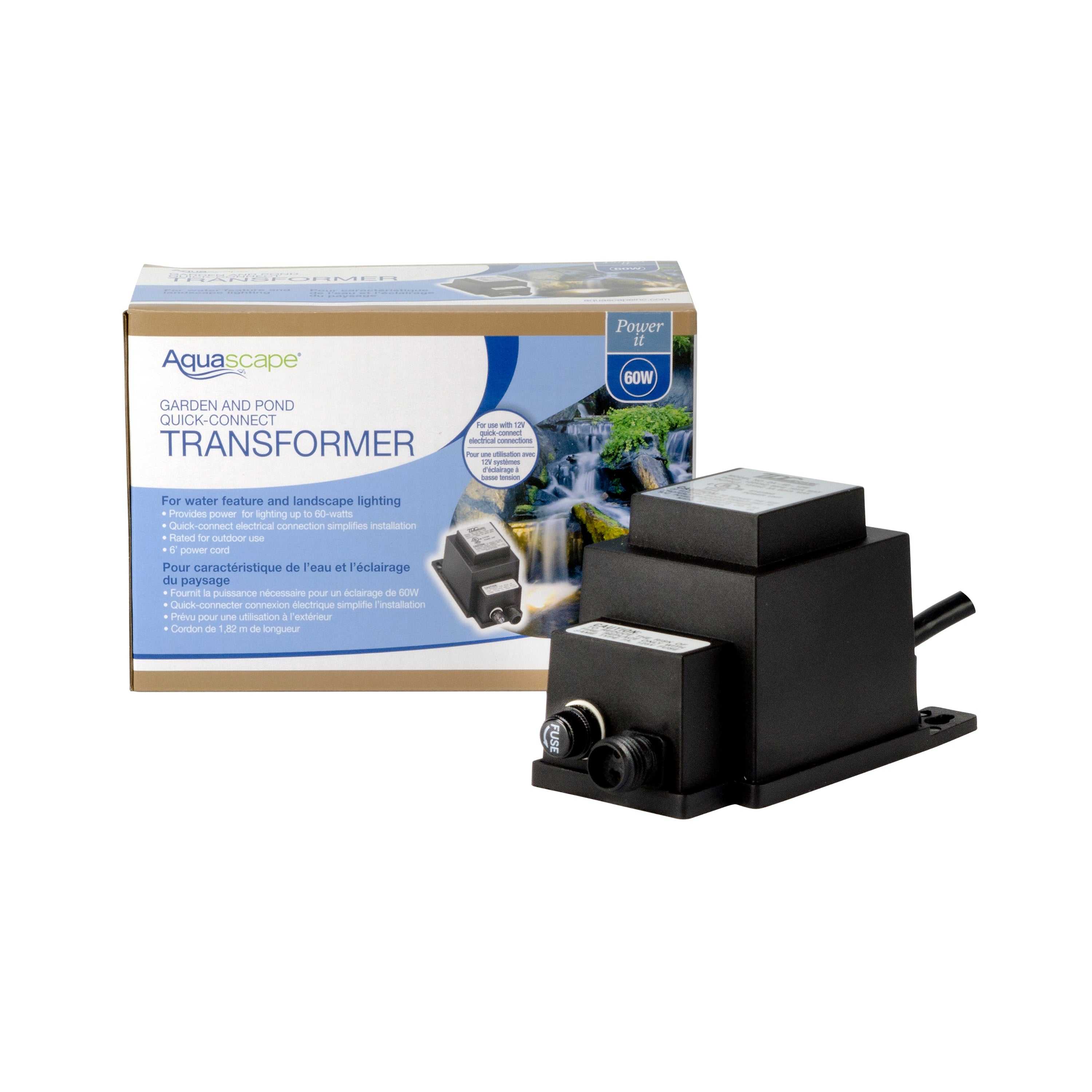 Aquascape, Aquascape 60-Watt Low Voltage Quick-Connect Transformer