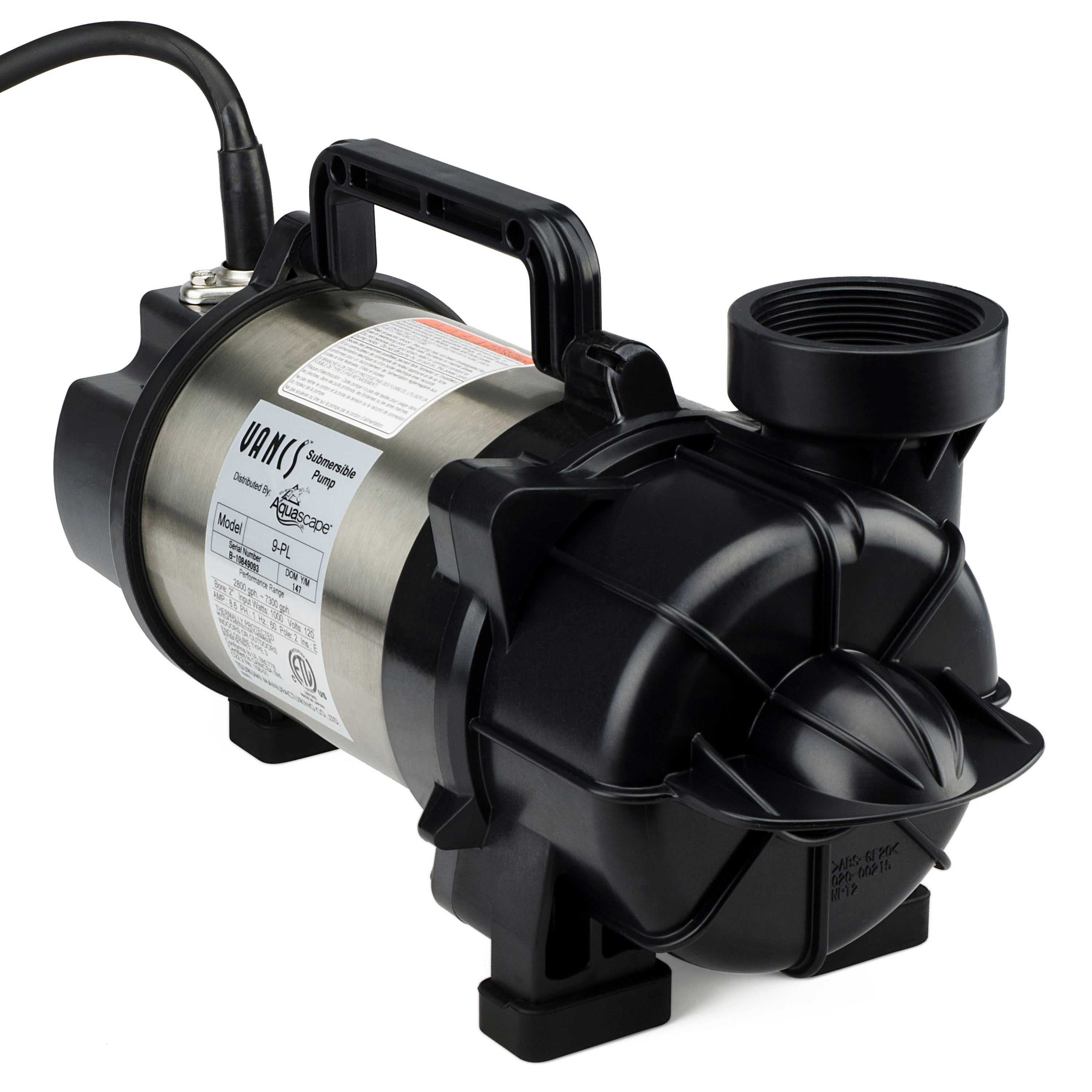 Aquascape, Aquascape 9-PL 7000 Solids-Handling Pond Pump