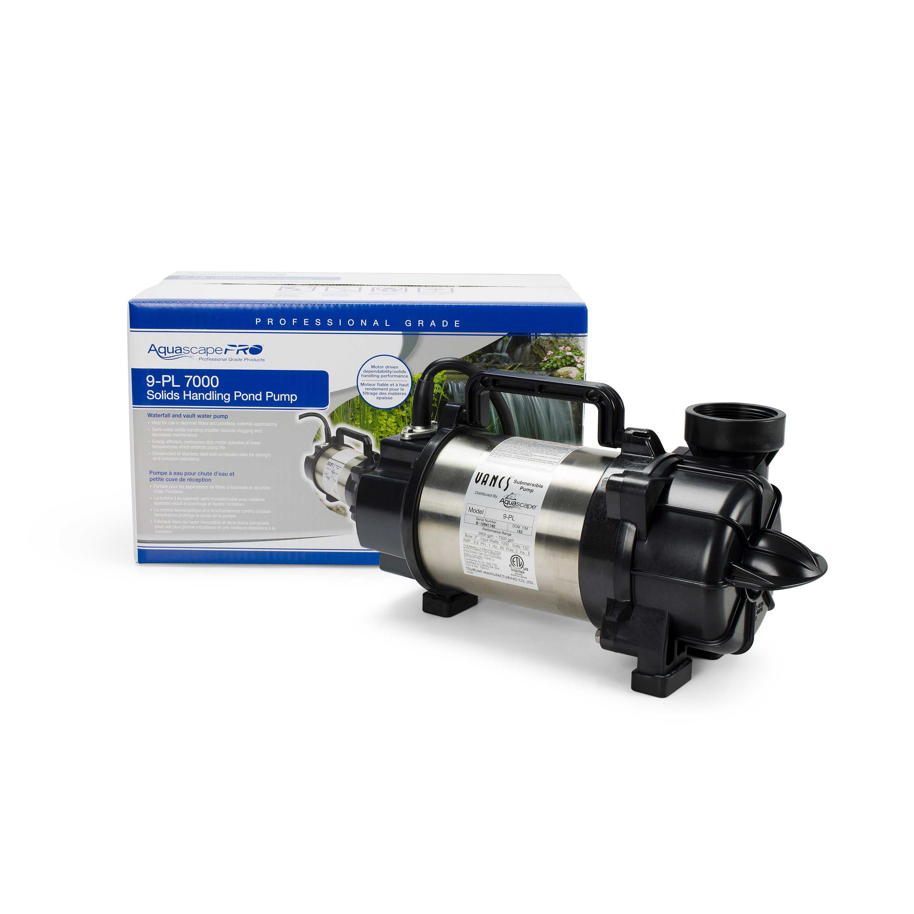 Aquascape, Aquascape 9-PL 7000 Solids-Handling Pond Pump