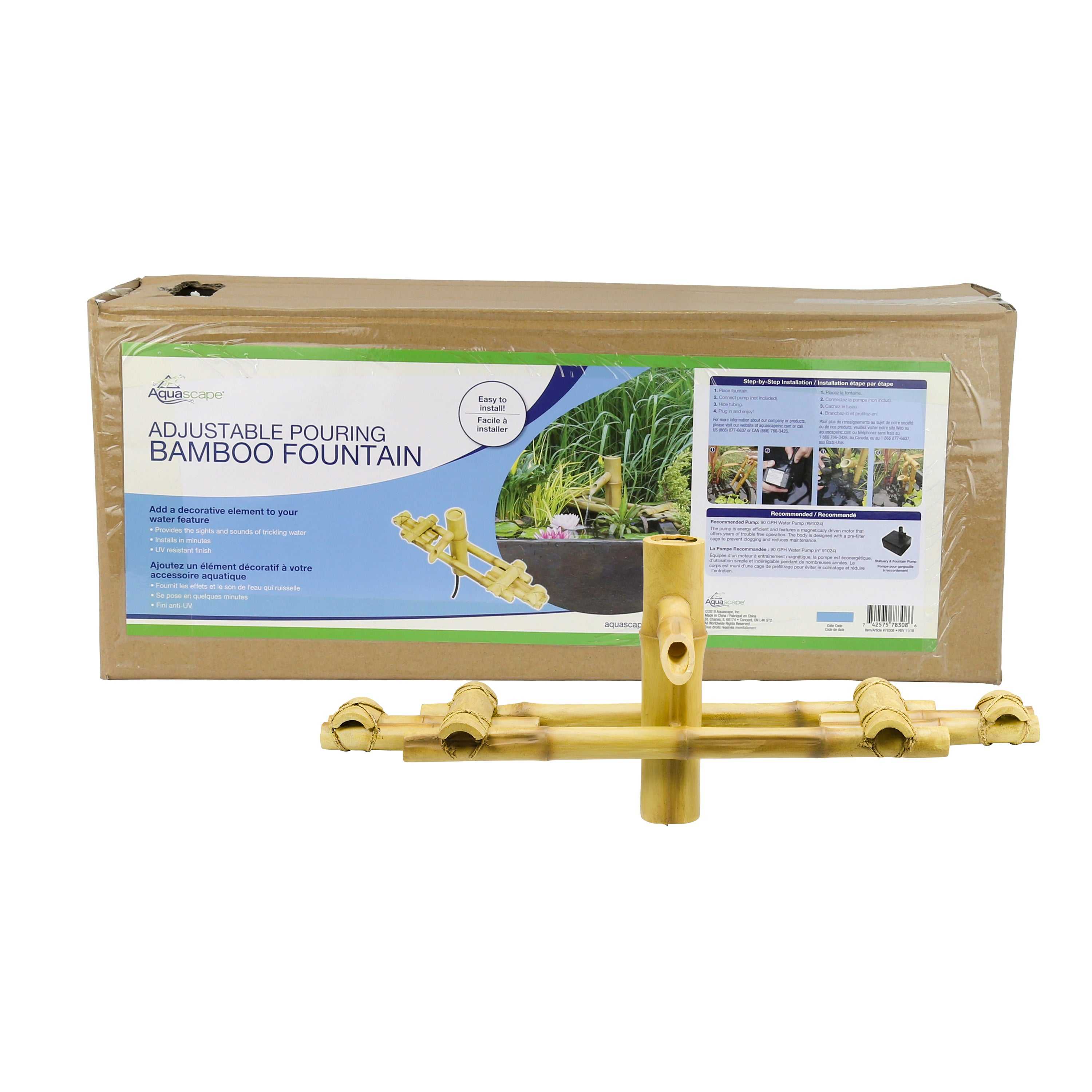 Aquascape, Aquascape Adjustable Pouring Bamboo Fountain