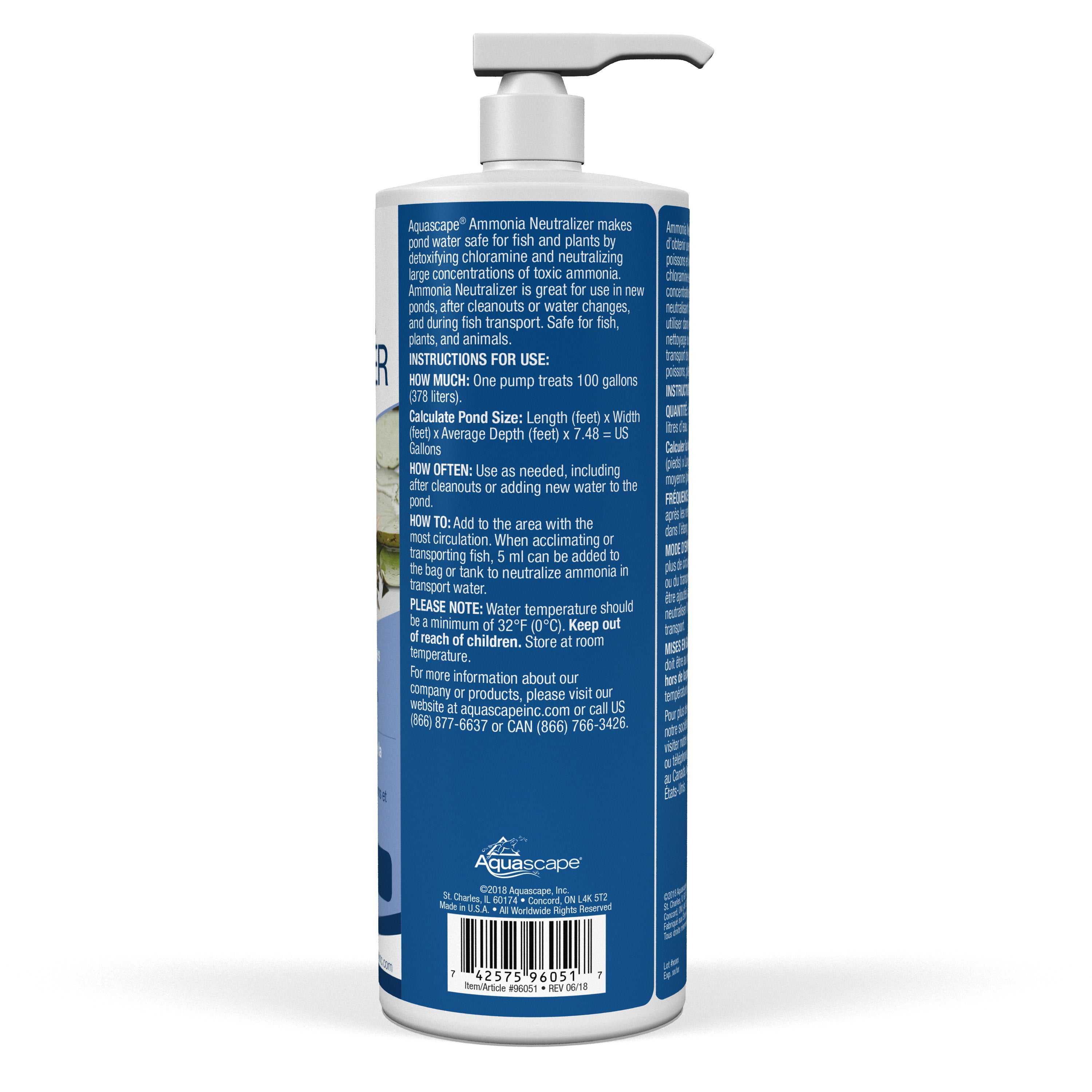 Aquascape, Aquascape Ammonia Neutralizer - 32 oz / 946 ml