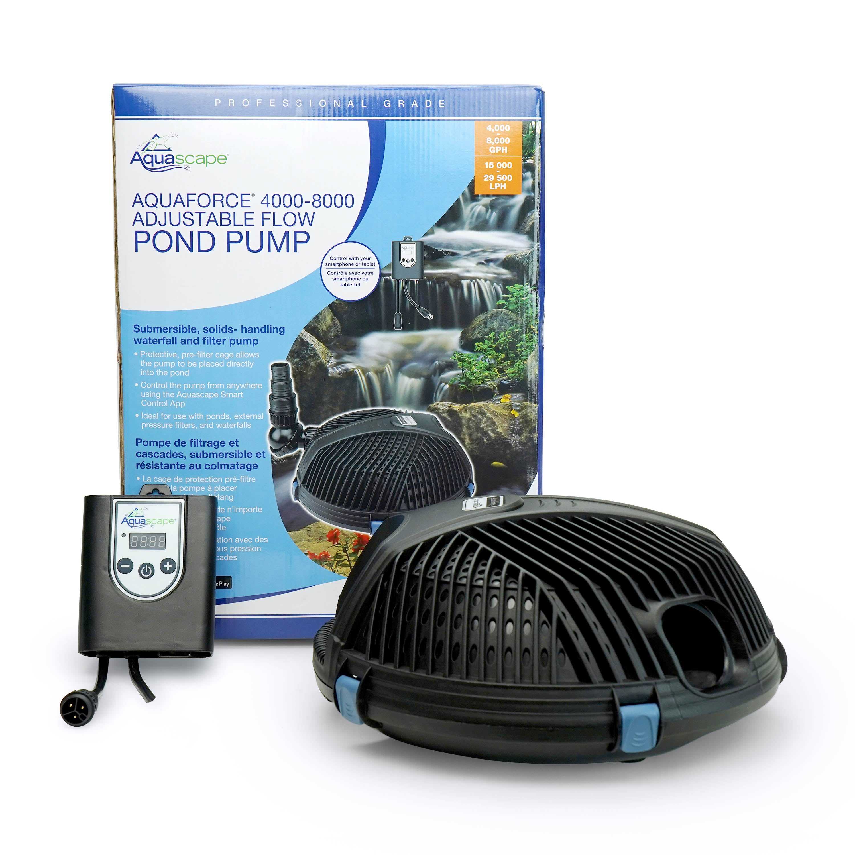 Aquascape, Aquascape AquaForce?« 4000-8000 Adjustable Flow Solids-Handling Pond Pump