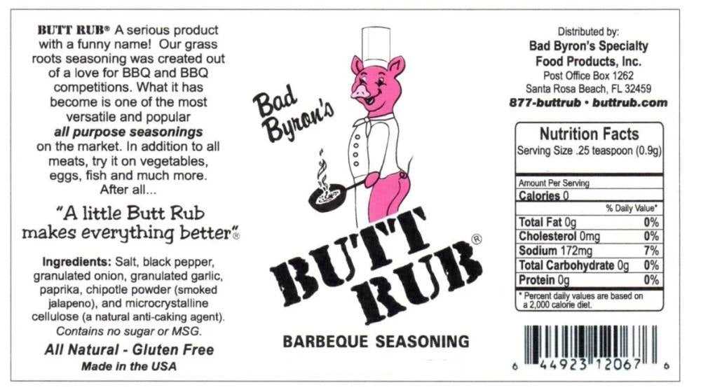 Bad Byron's, Bad Byron's Butt Rub BBQ Seasoning - 26 oz.