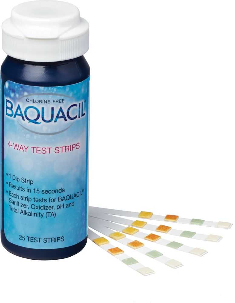 Baquacil, Baquacil 4-Way Test Strips - 25 Per Bottle