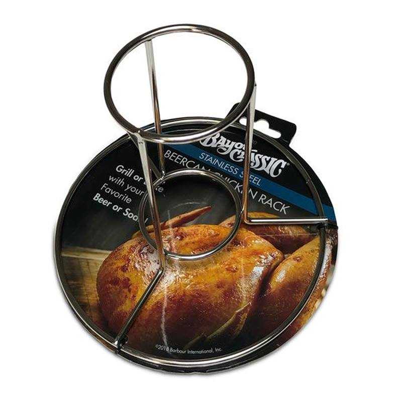 Bayou Classic, Bayou Classic Beer Can Chicken Rack - Stainless Steel