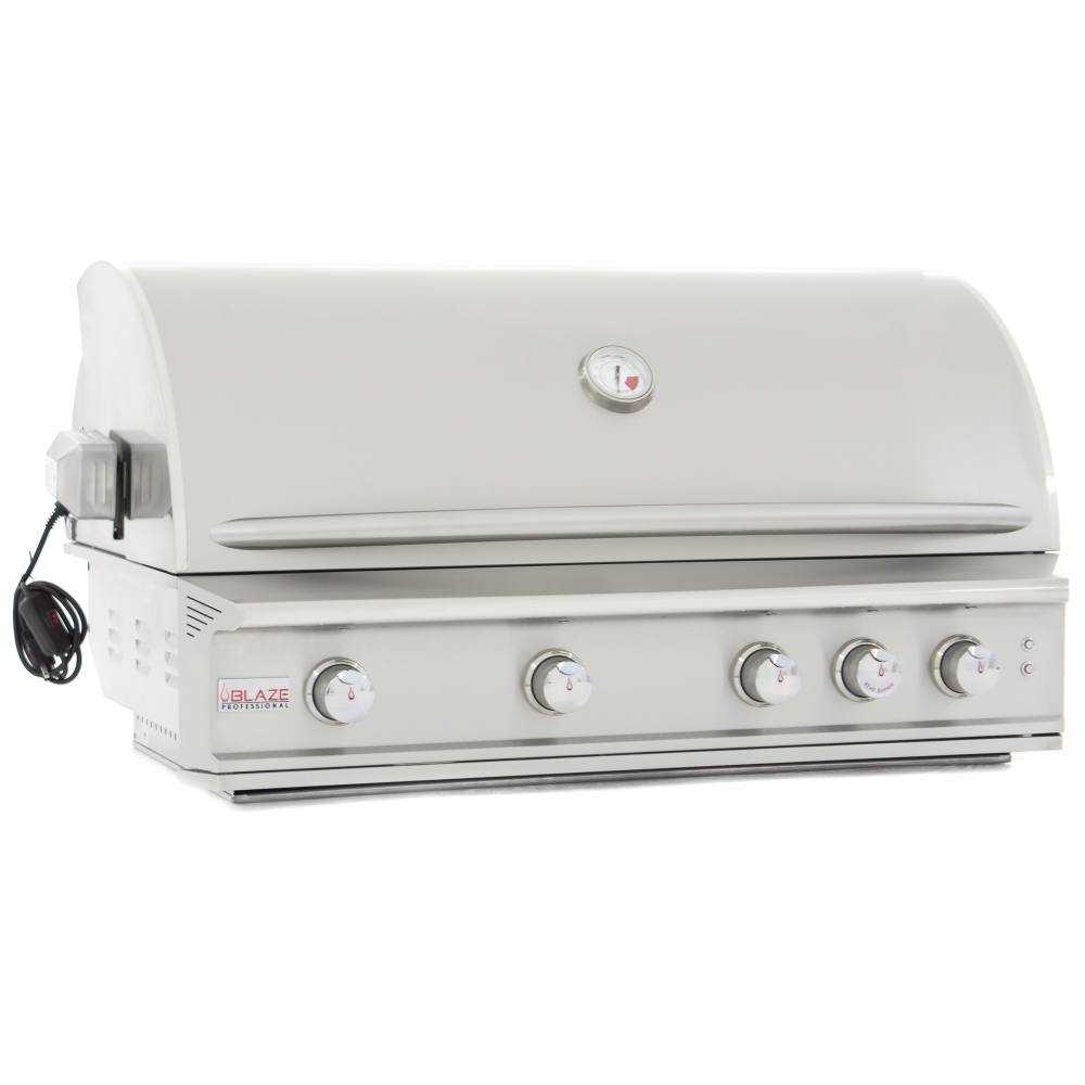 Blaze Outdoor Products, Blaze Grills Professional 44" 4-Burner Built-In Gas Grill w/ Rear Rotisserie Burner