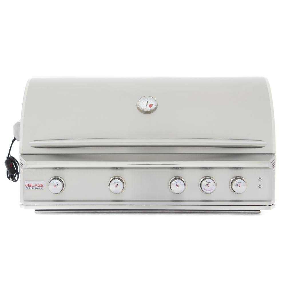 Blaze Outdoor Products, Blaze Grills Professional 44" 4-Burner Built-In Gas Grill w/ Rear Rotisserie Burner