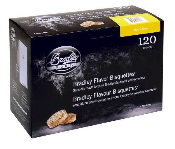 Bradley Smoker, Bradley Smoker Bisquettes 120 Pack - Alder