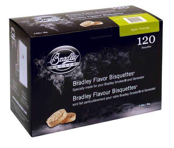 Bradley Smoker, Bradley Smoker Bisquettes 120 Pack - Apple