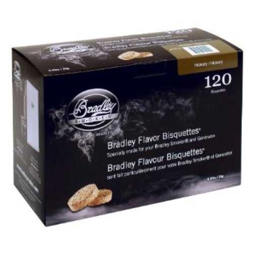 Bradley Smoker, Bradley Smoker Bisquettes 120 Pack - Hickory