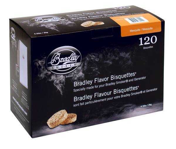 Bradley Smoker, Bradley Smoker Bisquettes 120 Pack - Mesquite