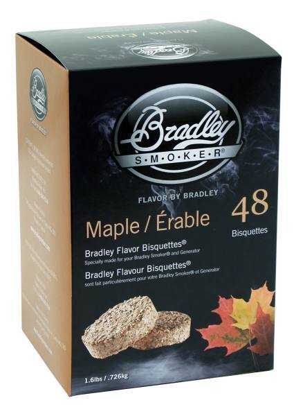 Bradley Smoker, Bradley Smoker Bisquettes 48 Pack - Maple