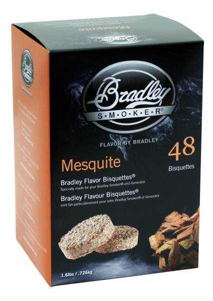 Bradley Smoker, Bradley Smoker Bisquettes 48 Pack - Mesquite