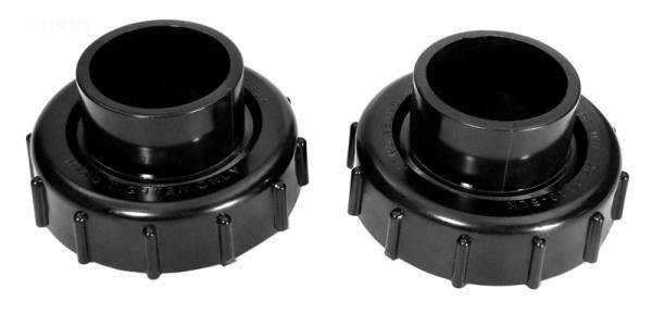 Pentair, Bulkhead union, 1-1/2" x 2" set, black (b)