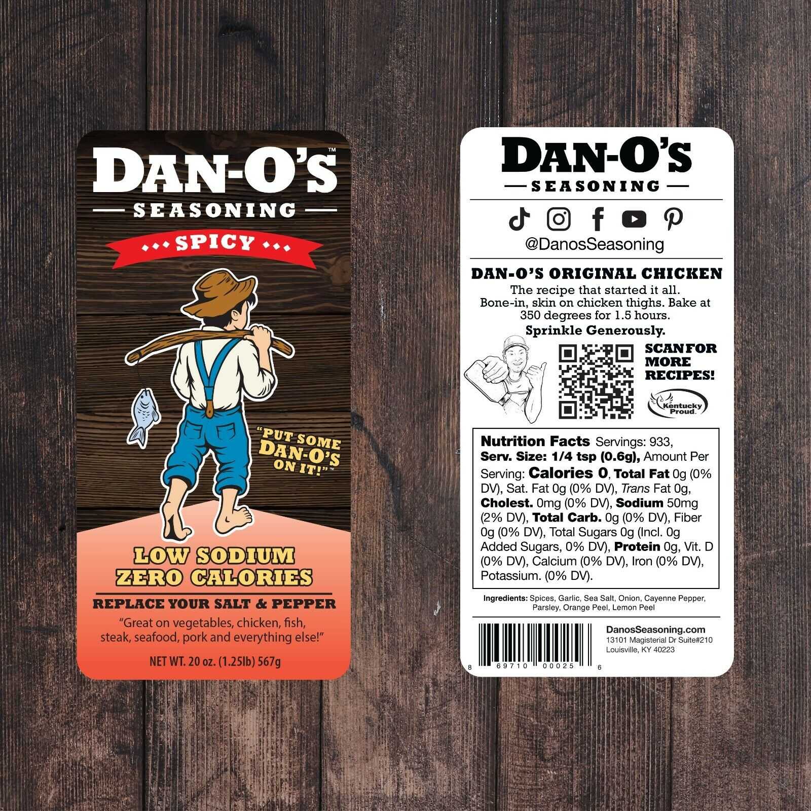 Dan-O's Seasoning, Dan-O's Spicy Seasoning 20 oz.