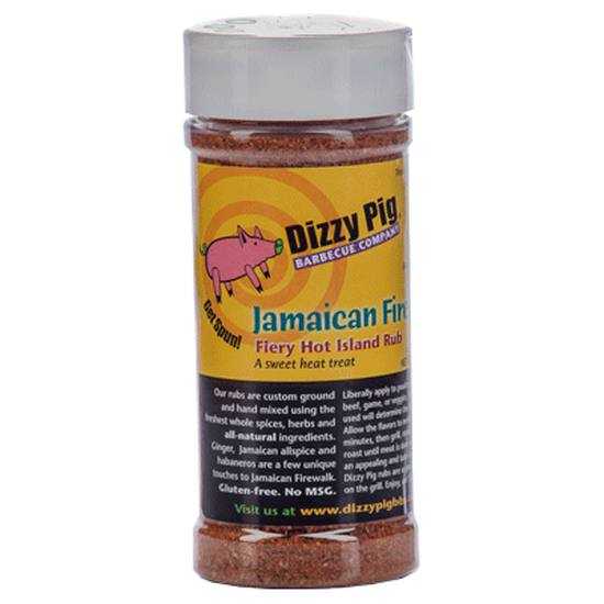 Dizzy Pig BBQ Company, Dizzy Pig Jamaican Firewalk Hot Island Rub - 8 oz