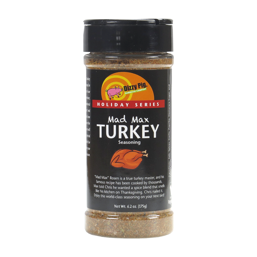 Dizzy Pig BBQ Company, Dizzy Pig Mad Max Turkey Seasoning BBQ Rub - 6.2 oz