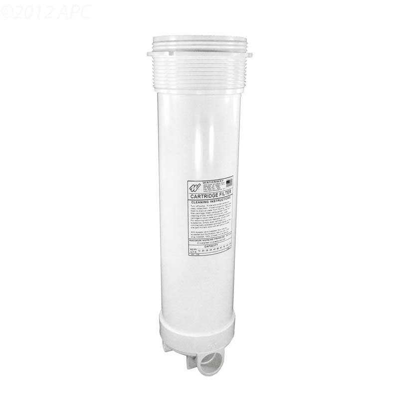 Waterway, Extended Filter Body w/Bypass, 1-1/2"