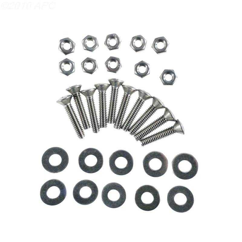 Jacuzzi, Fastener Kit: 10 each nuts, screws, washers