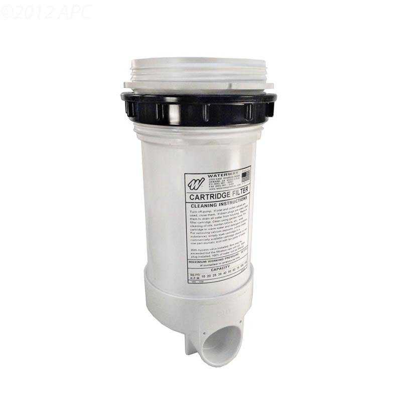 Waterway, Filter Body w/Plug, 1-1/2