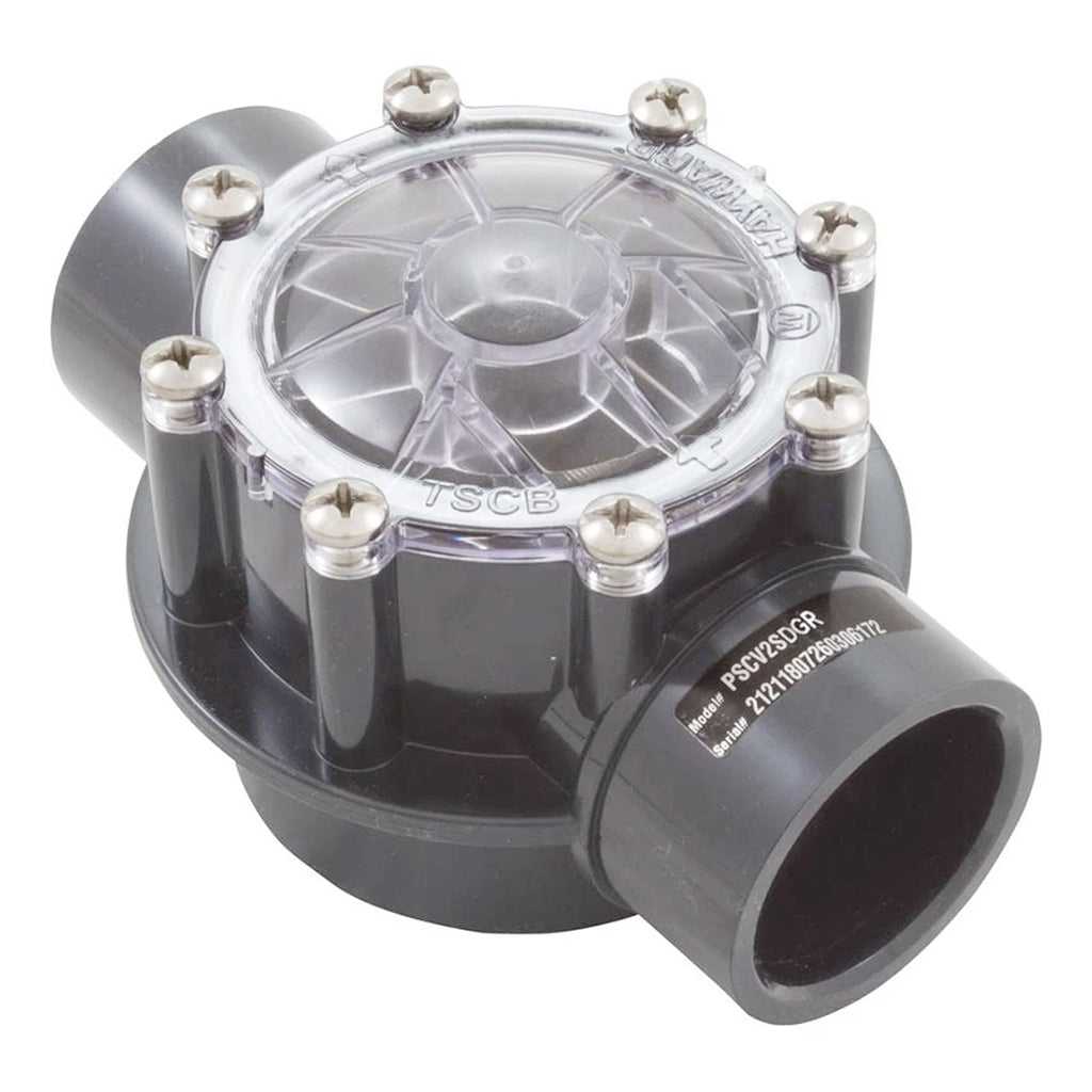 Superior Pool Products, Hayward Straight Check Valve, PVC, 1.5″-2″