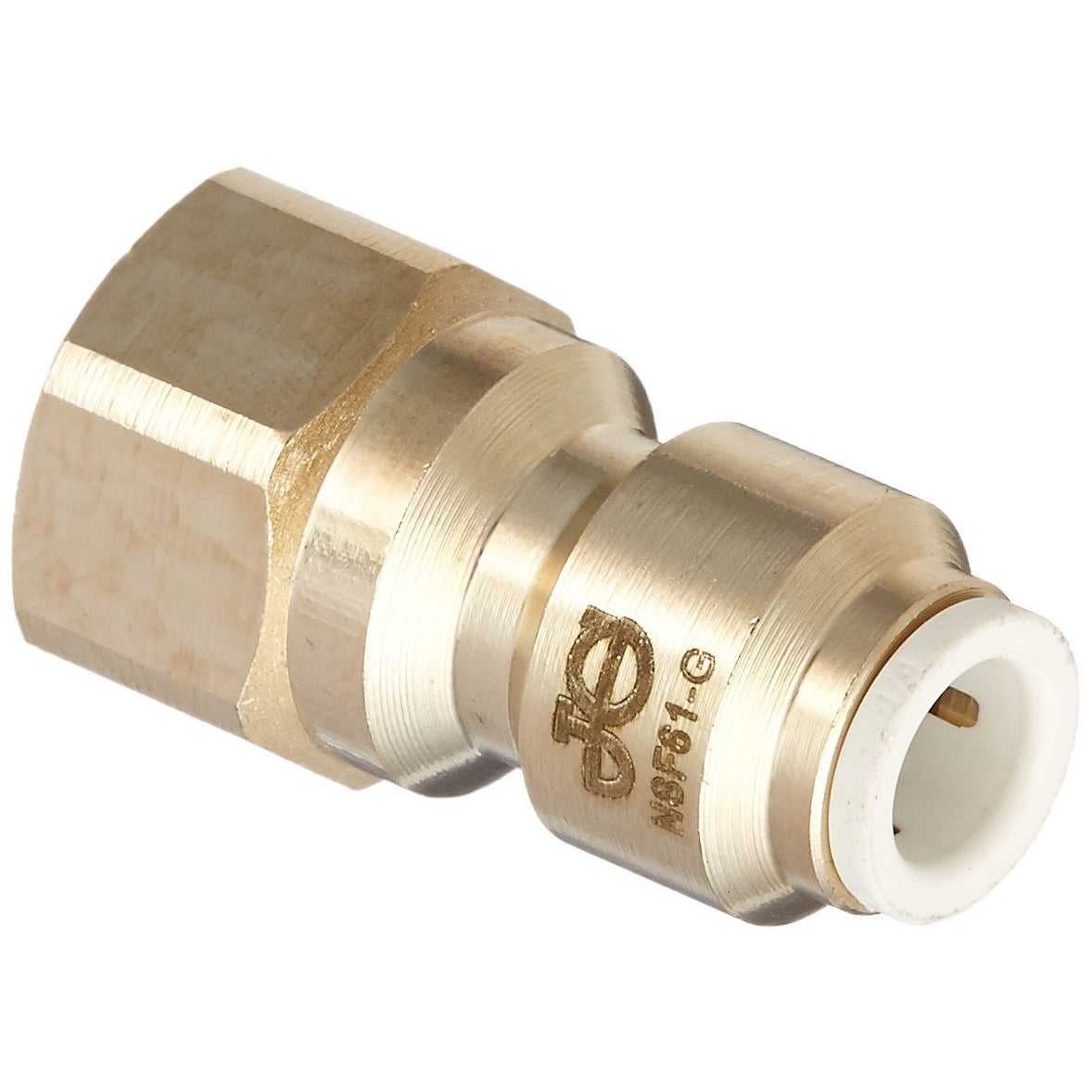 John Guest, John Guest Brass Female Flare Adapter 3/8" Tube x 1/4" Fe Flare - SINGLE