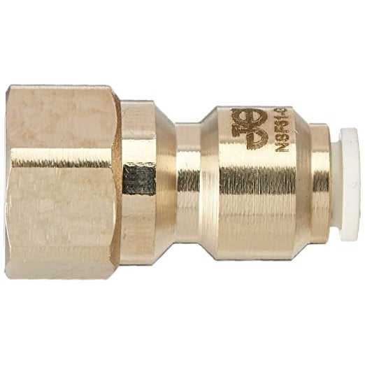 John Guest, John Guest Brass Female Flare Adapter 3/8" Tube x 1/4" Fe Flare - SINGLE