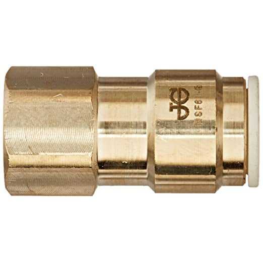 John Guest, John Guest Brass Female Flare Adapter 3/8" Tube x 3/8" Fe Flare - SINGLE