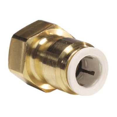 John Guest, John Guest Brass Female Flare Connector 3/8" x 1/4" FFL MI4512F4SLF - SINGLE