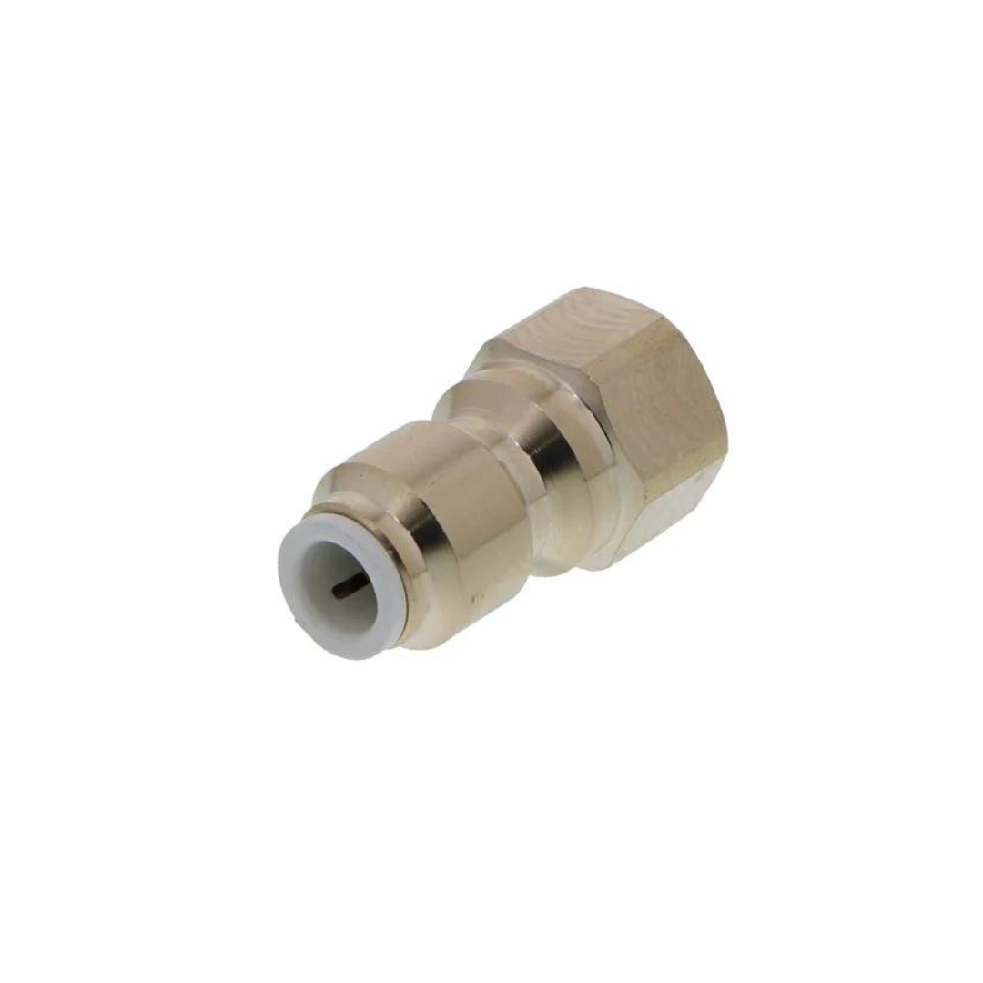 John Guest, John Guest Brass Flare Female Connector 1/4" x 1/4" FFL MI4508F4SLF - SINGLE