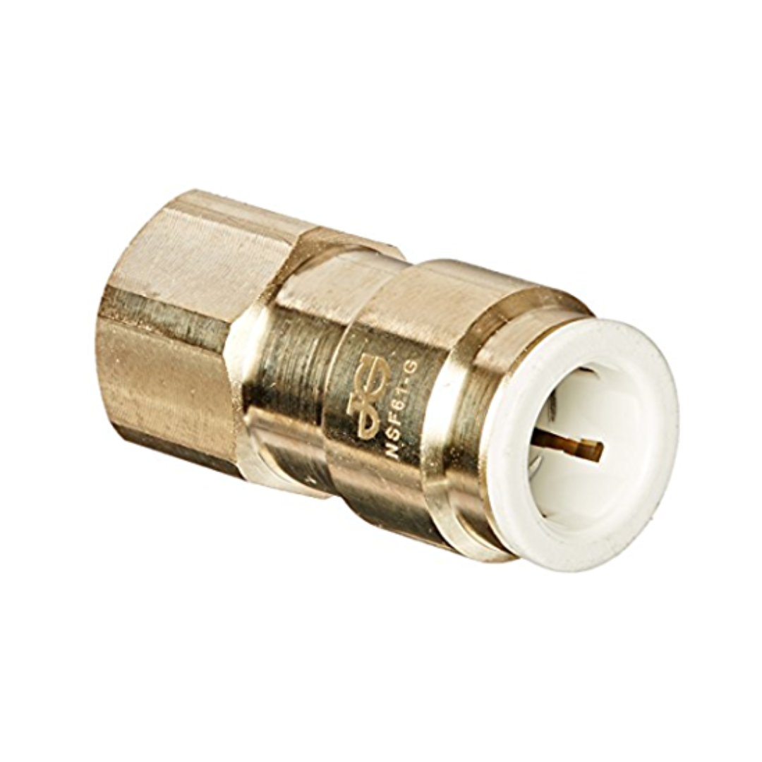 John Guest, John Guest Brass Flare Female Connector 3/8" x 3/8" FFL MI4512F6SLF - SINGLE