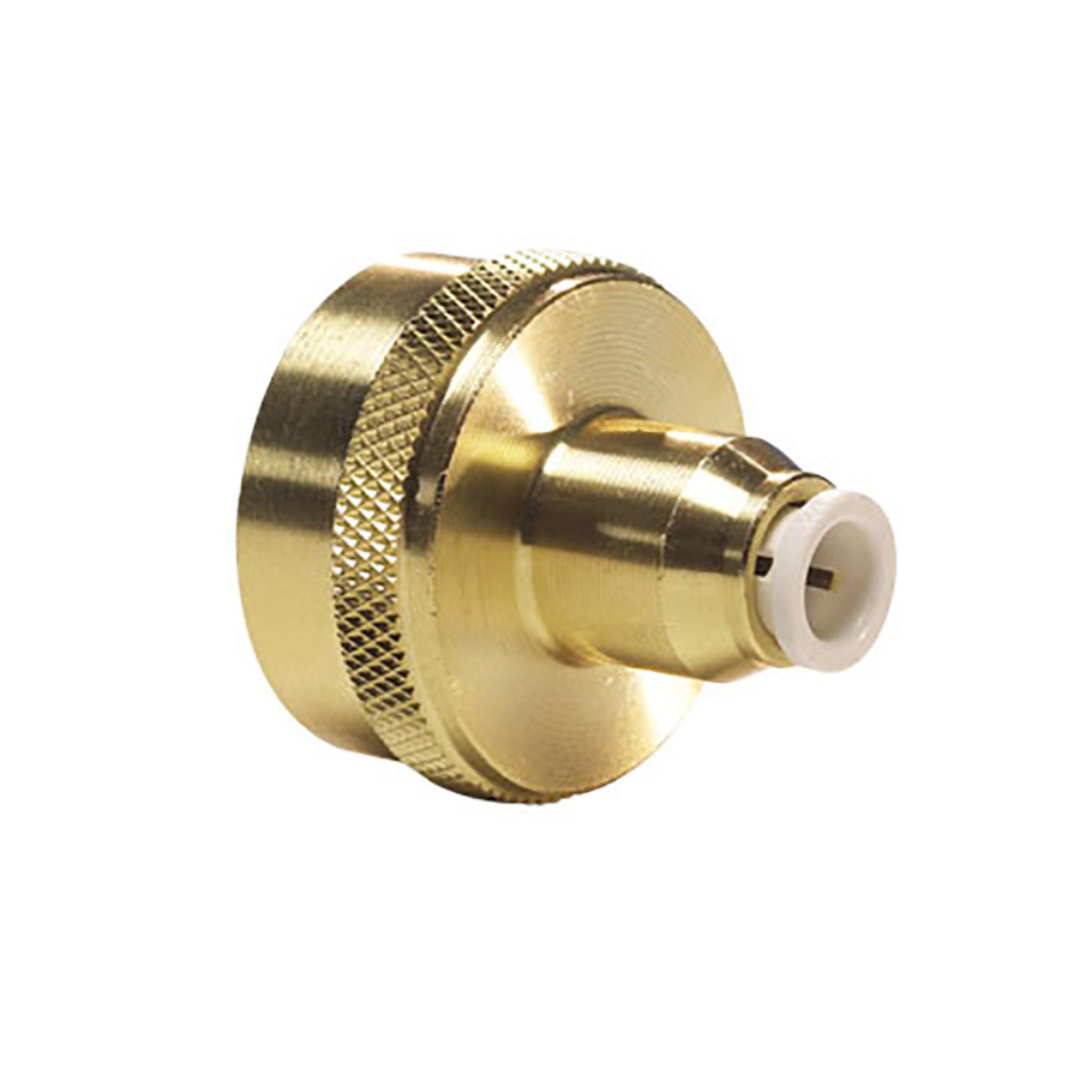 John Guest, John Guest Brass Garden Hose Female Connector 1/4" x 3/4" NC2098LF - SINGLE