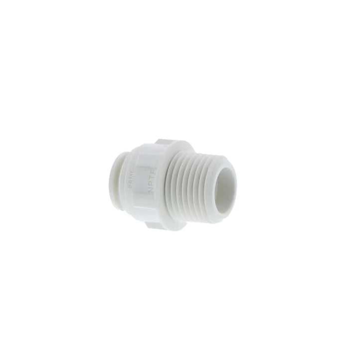 John Guest, John Guest Male Connector NPTF Polypro 1/2" x 1/2" NPTF PP011624W - SINGLE